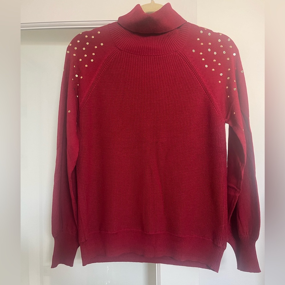 Red Michael Kors turtleneck